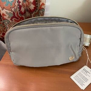 Lululemon Athletica Light Gray Shoulder Bag